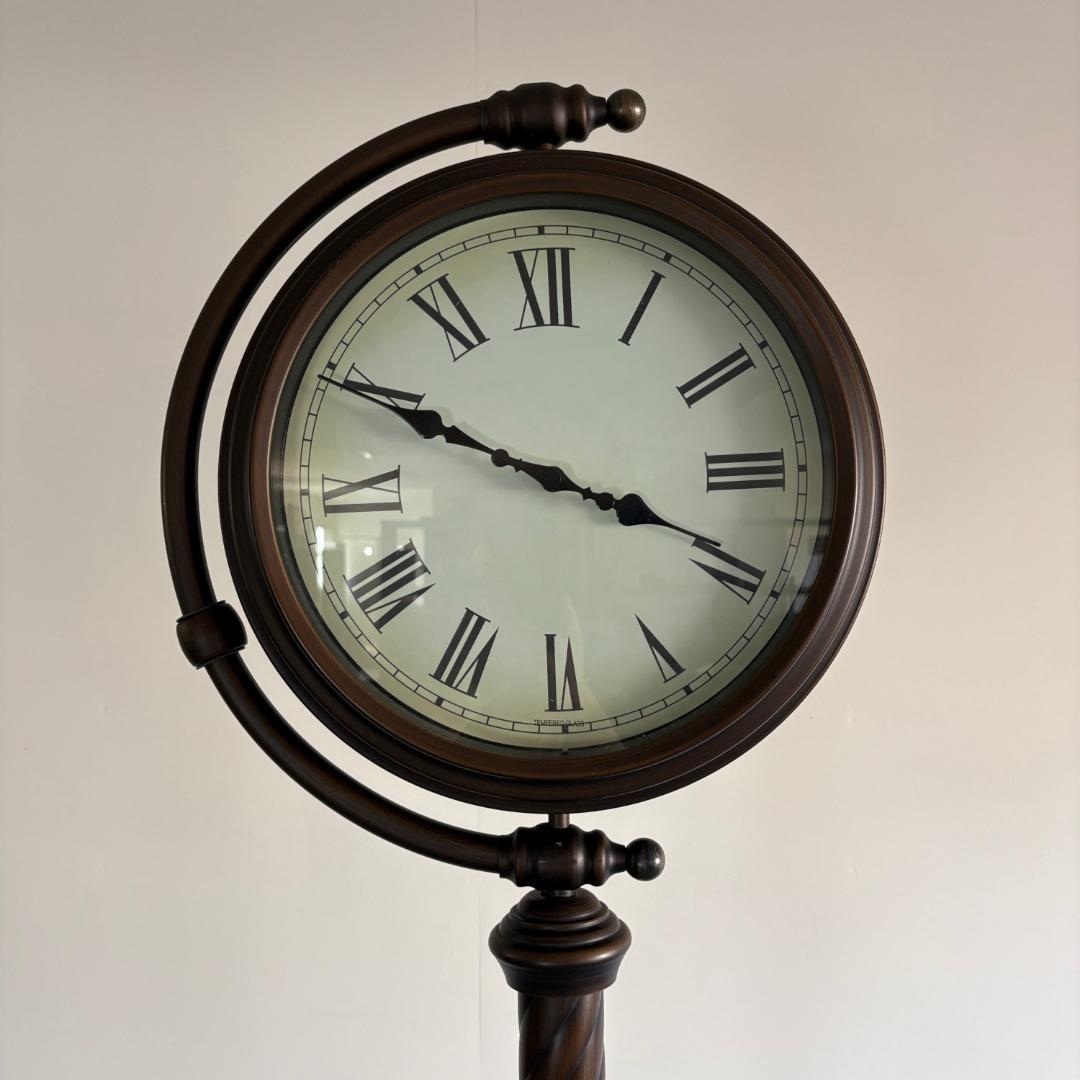 ヴィンテージ　ダブルフェイス　クロック スタンド型