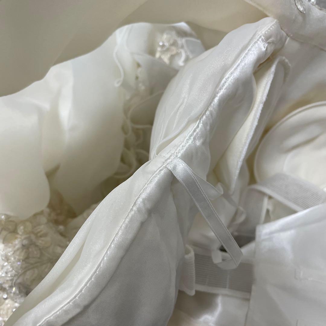 ウェディングドレス　取り外し可能ロールカラー付き　フルオーダー　着用1日限り