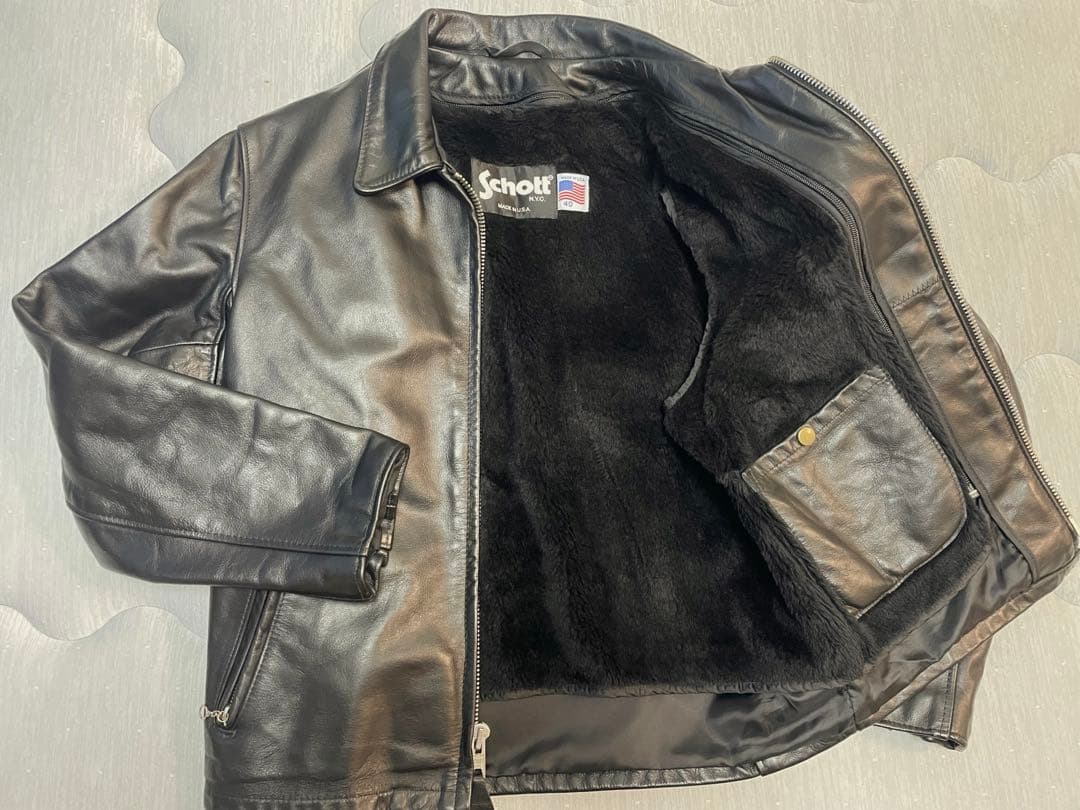 SCHOTT★ショット★643★シングルライダースジャケット★40★牛革★
