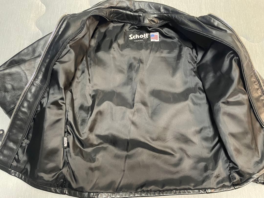 SCHOTT★ショット★643★シングルライダースジャケット★40★牛革★