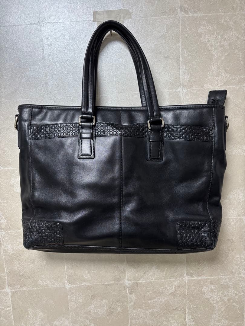 コーチ　COACH レザー ビジネスバッグ ブラック