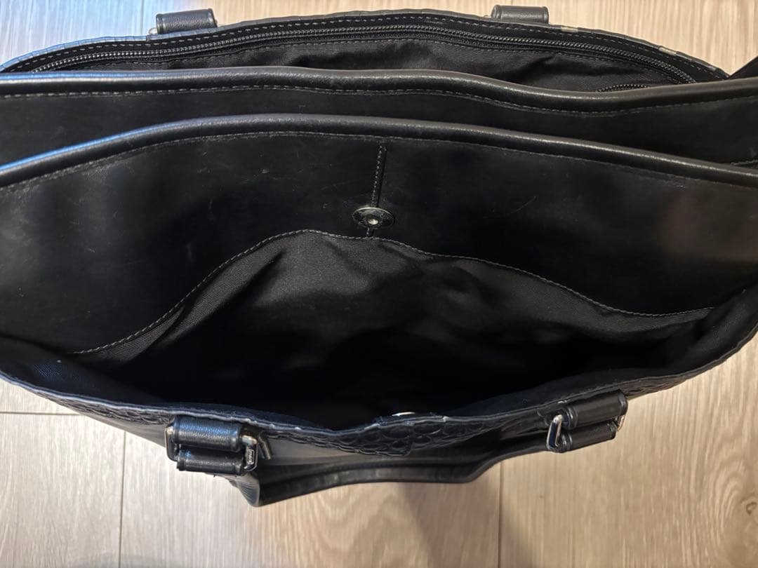 コーチ　COACH レザー ビジネスバッグ ブラック