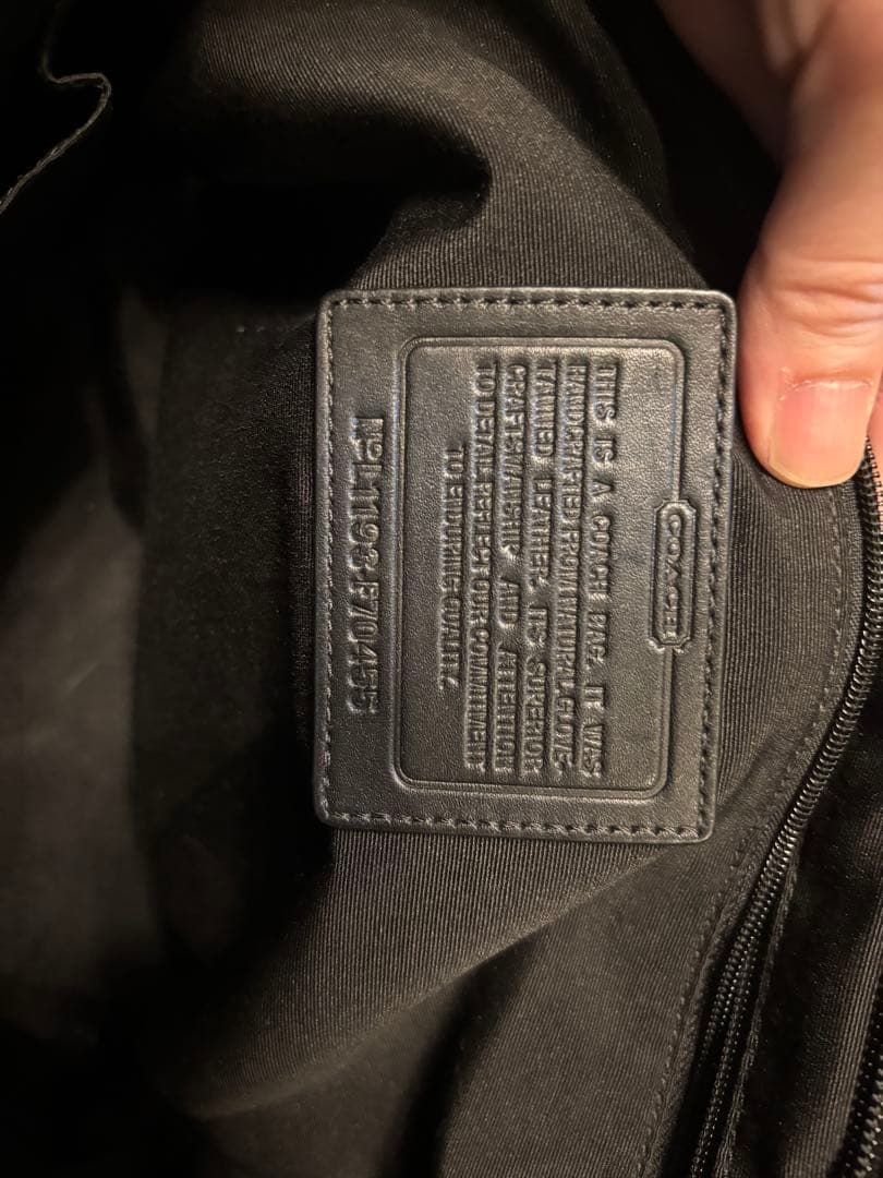 コーチ　COACH レザー ビジネスバッグ ブラック