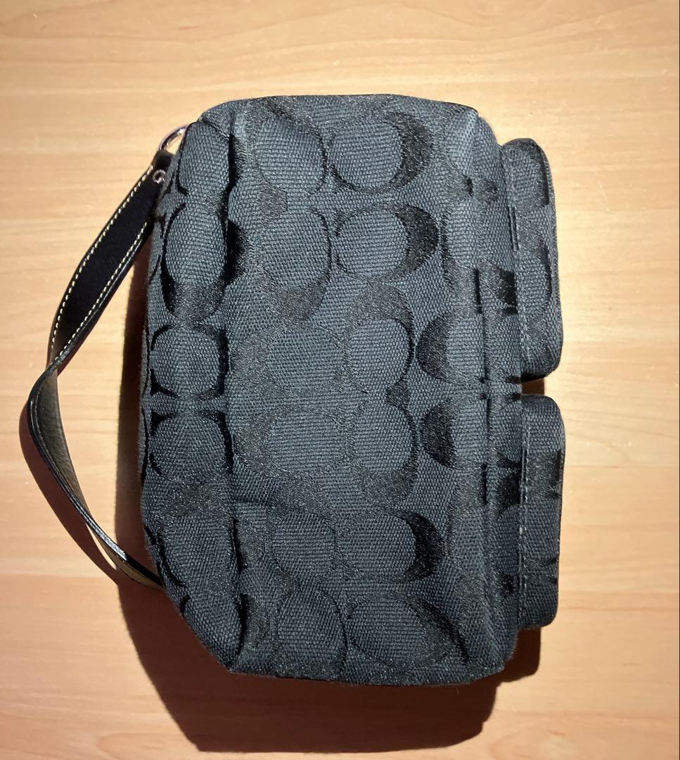 COACH コーチ シグネチャー ターンロック アクセサリーポーチ