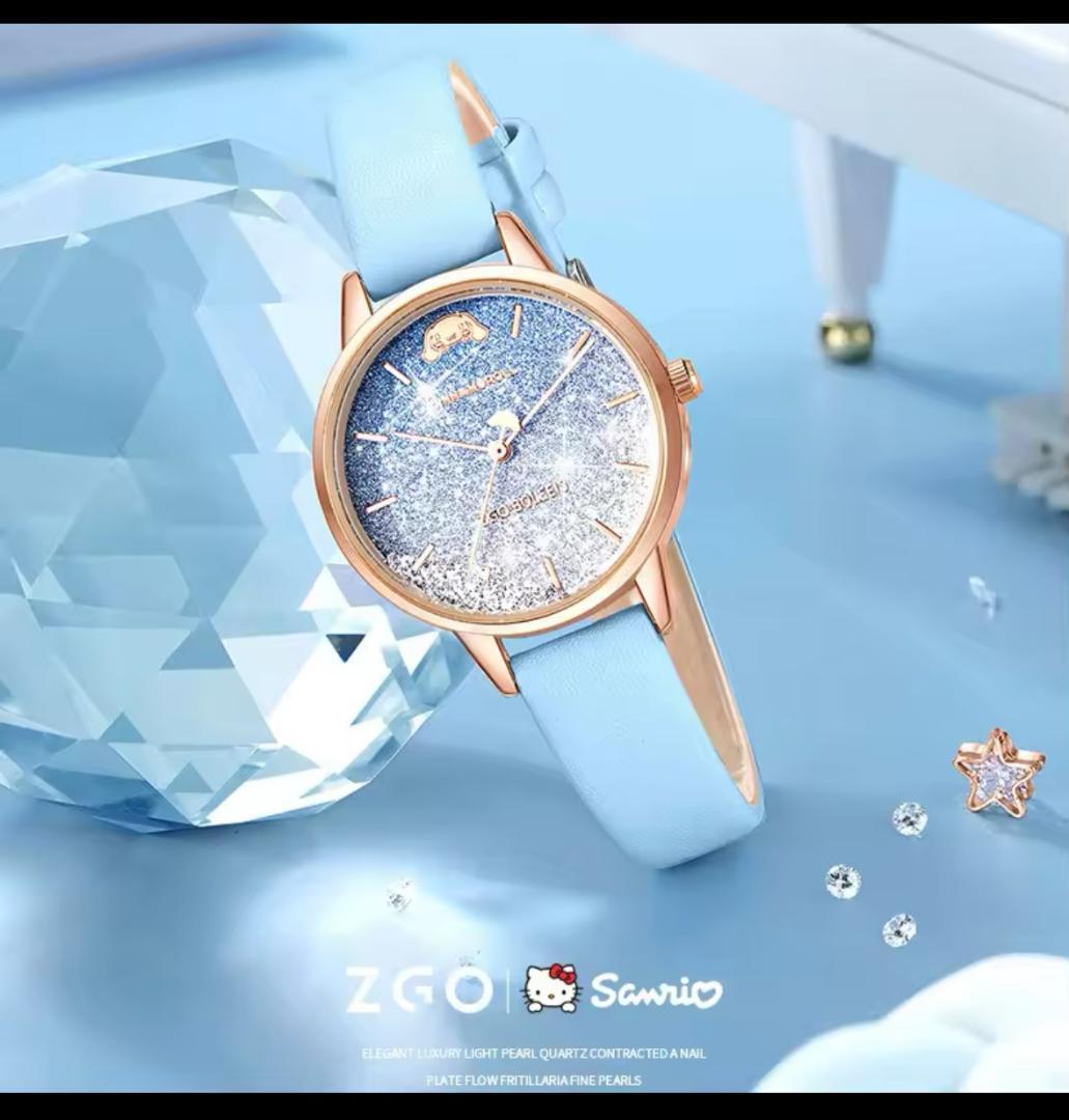 シナモンロール サンリオ ブルーラメ ミニチュア キーホルダー アクセサリ