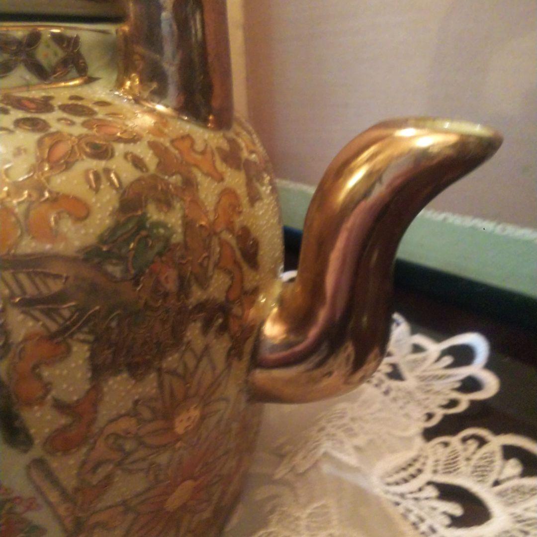 超巨大 薩摩焼 やかん？急須？ 置物 飾り 水入ります レア 珍品