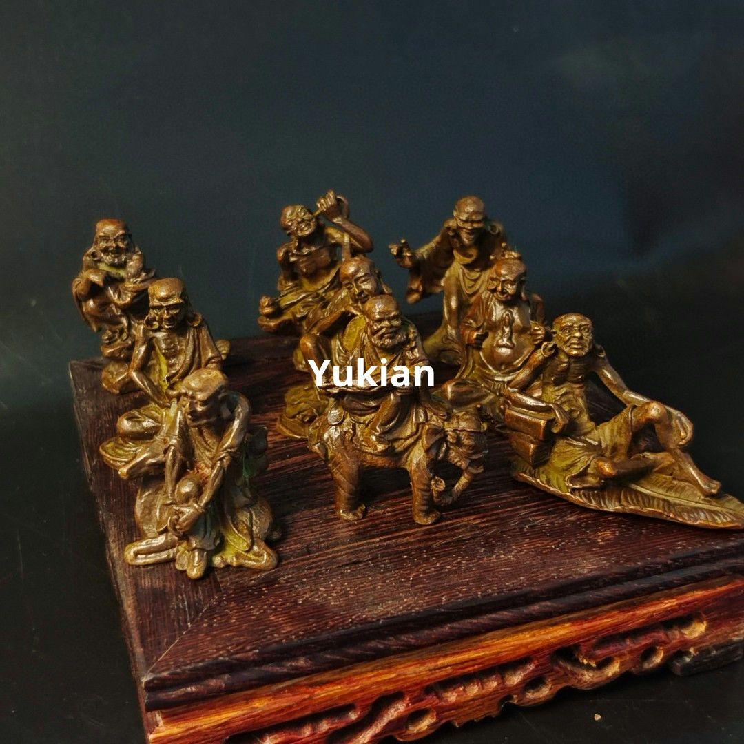 銅製 十八羅漢家 装飾 茶道具 香道具 装飾品 工芸品 美術品