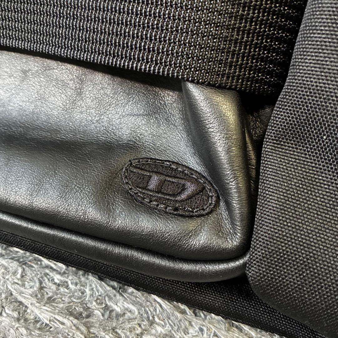 【極美品】DIESEL ディーゼル 2WAYブリーフケース 黒 PC可 レザー