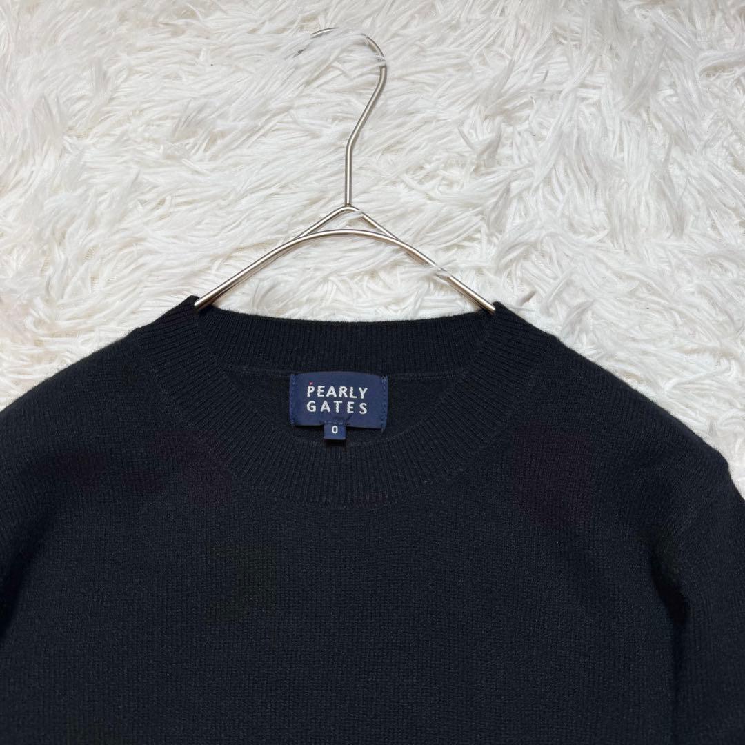 のんたろう様未使用級 パーリーゲイツ カシミヤ100% ニット セーター ロゴ刺