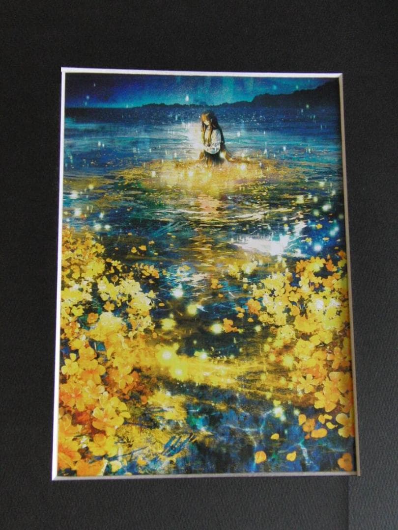 ふすい、【MESSAGE　IN　A　BOTTLE】、希少な額装用画集より