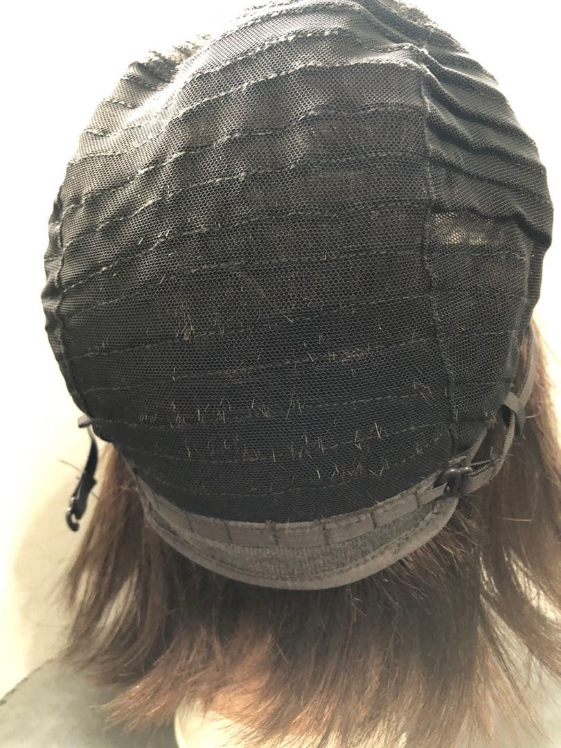 人毛100% ショートボブ ブラウン 未使用