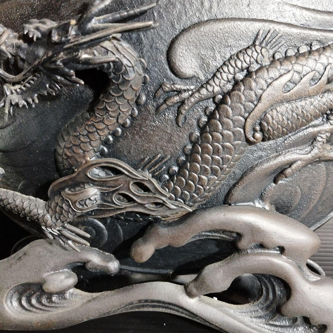 銅花器 花生 生け花 銅器 花器 龍 虎 華道レトロ アンティーク 花入