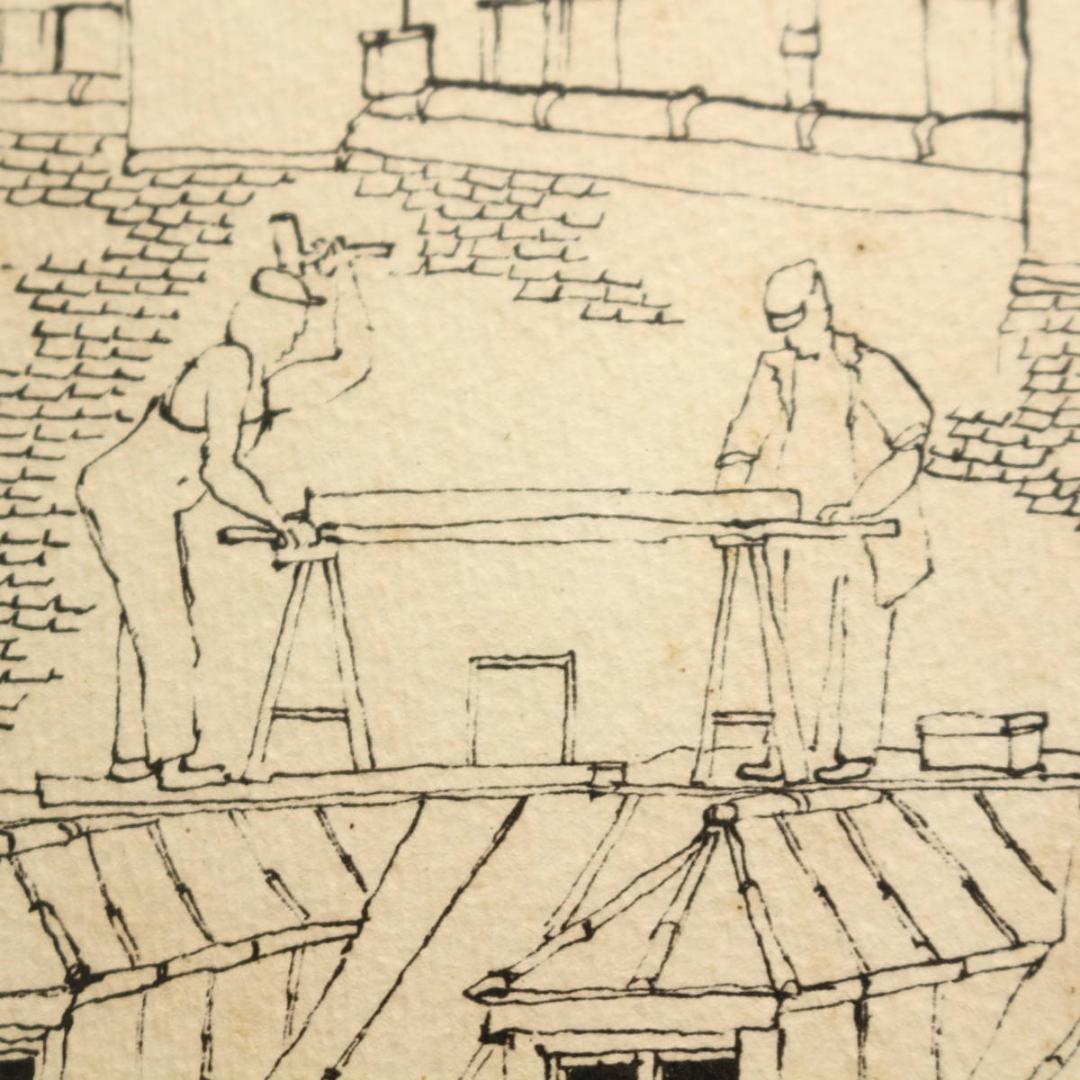 『PARIS』作者不詳 リトグラフ 石版画 直筆サイン パリの風景 ヴィンテージ