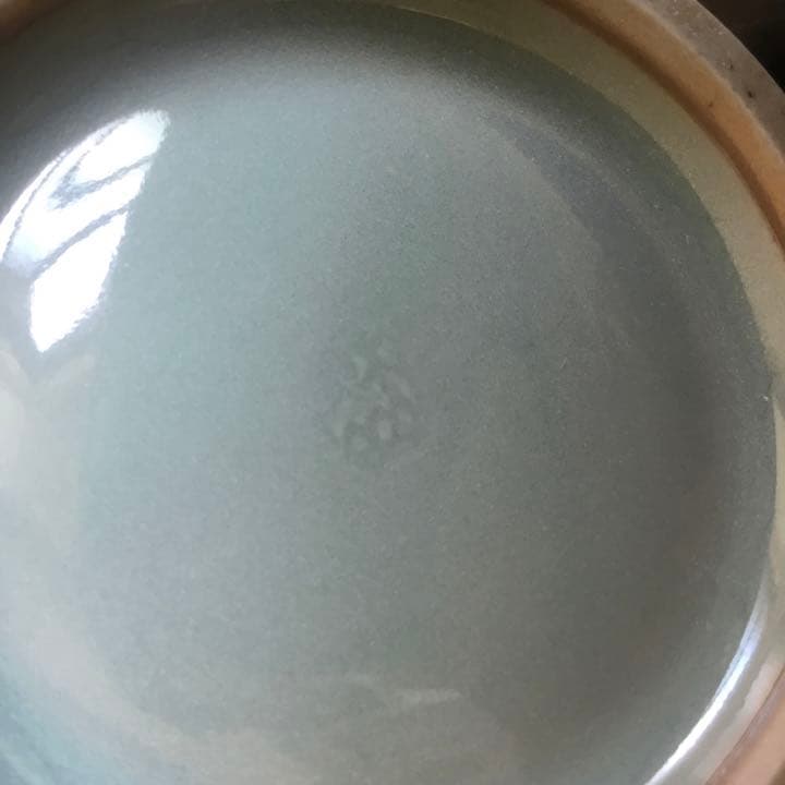 諏訪蘇山　青瓷　花入　供箱