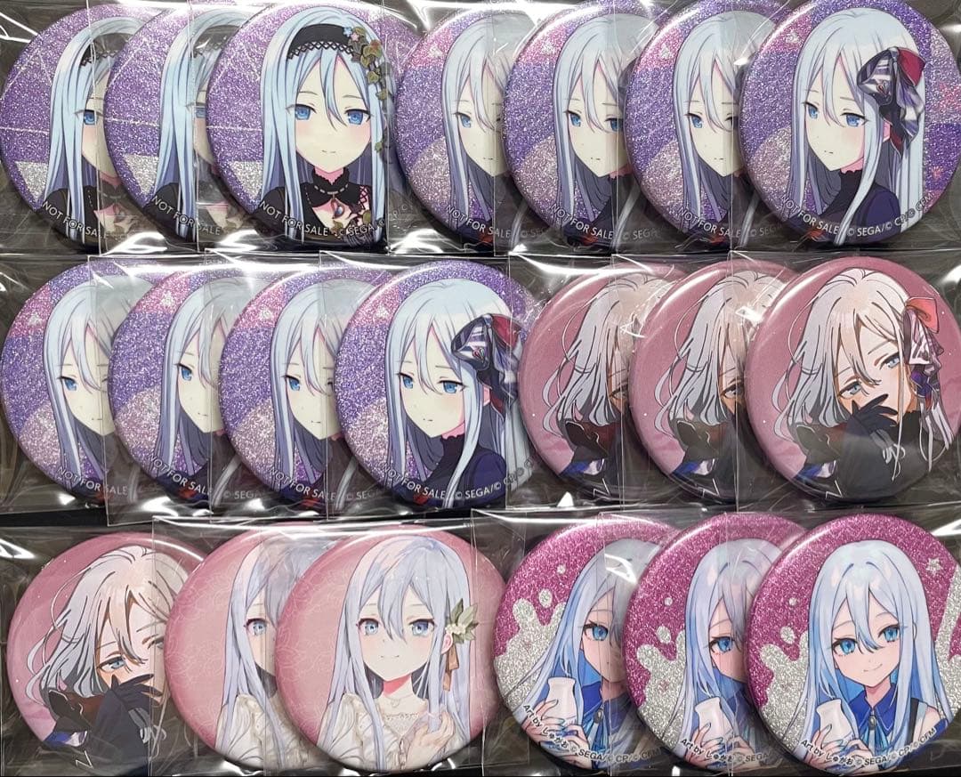 プロセカ　宵崎奏　グリッター缶バッジ　ホログラム缶バッジ