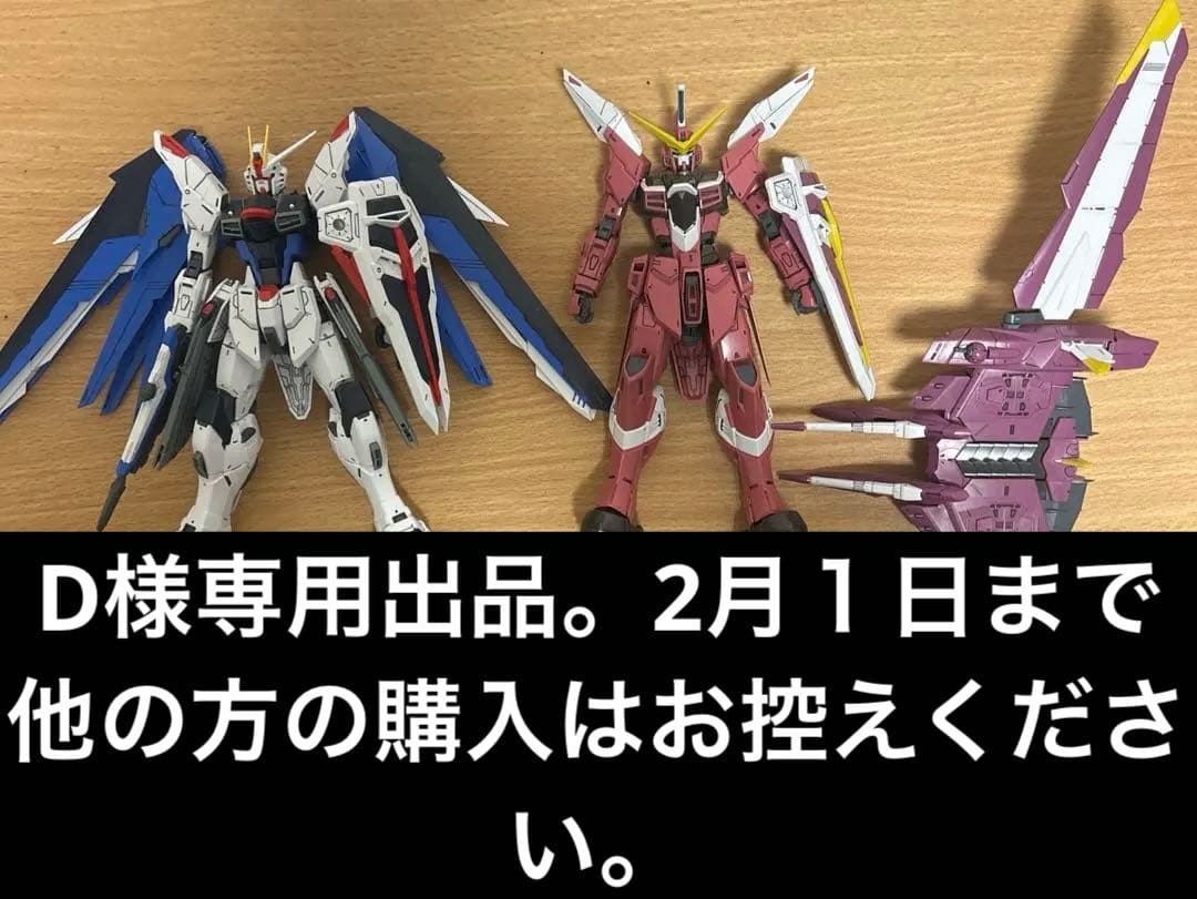 MG フリーダムガンダム　ジャスティスガンダム