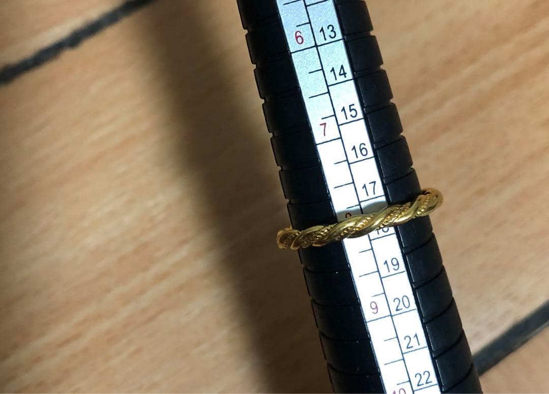 k18リング 、男女兼用 Au750刻印