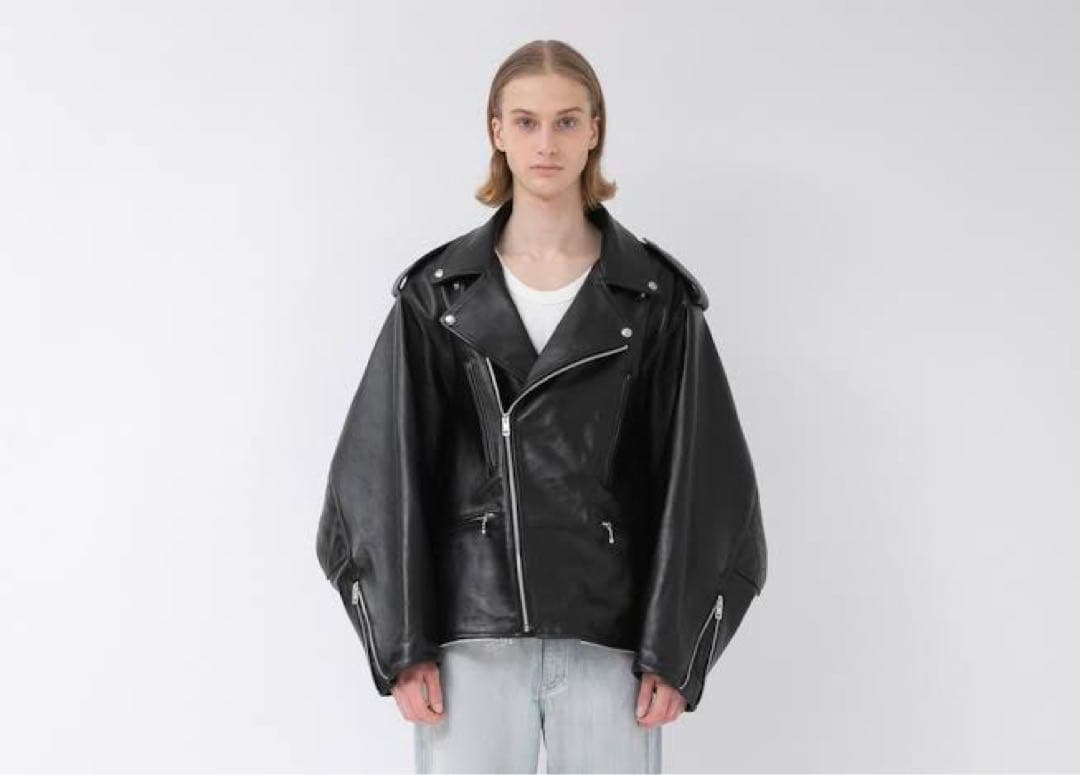 ビューティフルピープル　ライダース　ジャケット　ダブルエンド　Sサイズ　ブラック