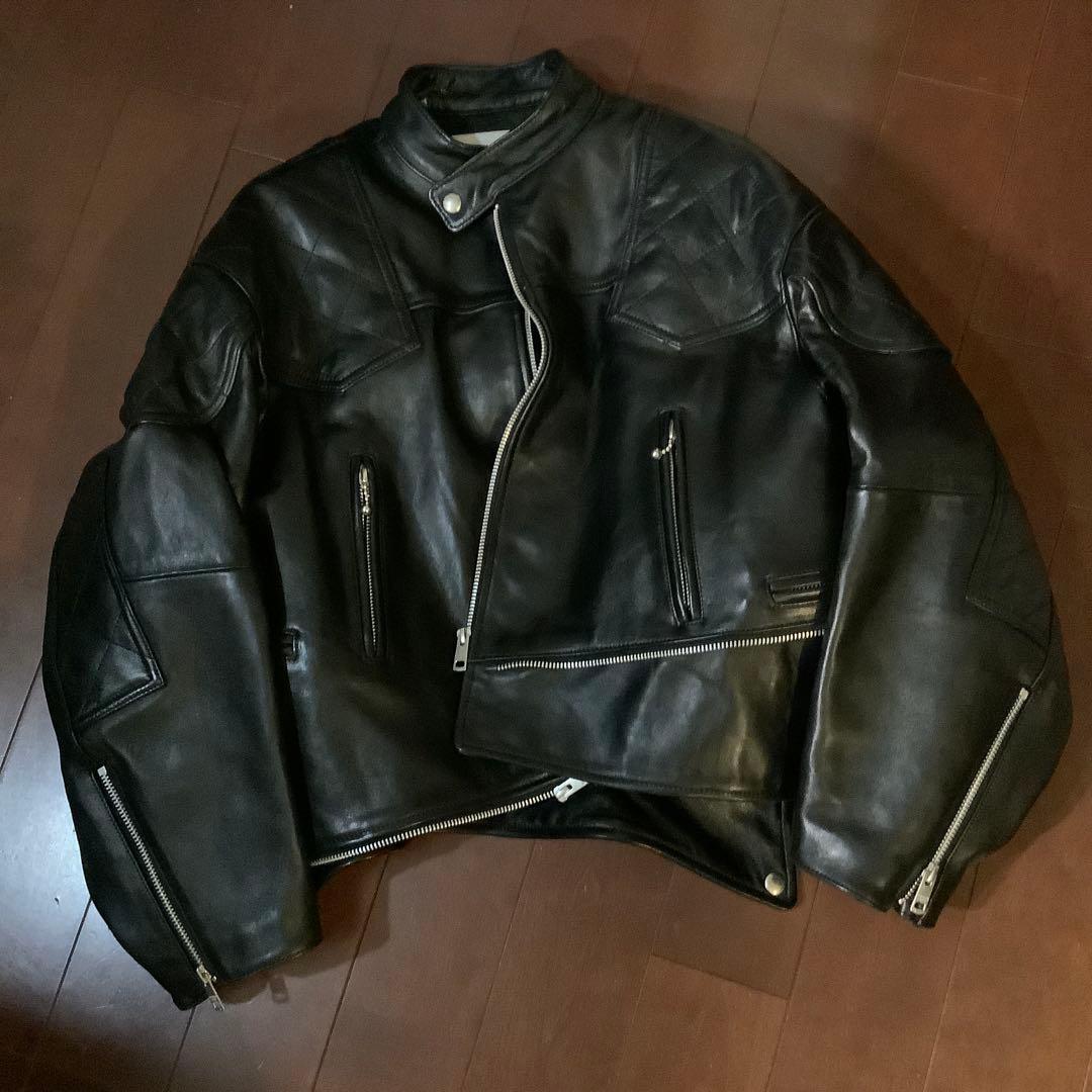 ビューティフルピープル　ライダース　ジャケット　ダブルエンド　Sサイズ　ブラック