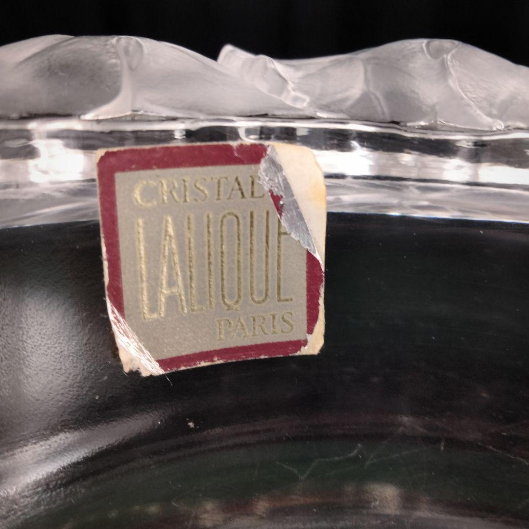 Ｐ331 ルネ・ラリック クリスタル フロストガラス 花弁 器 箱付