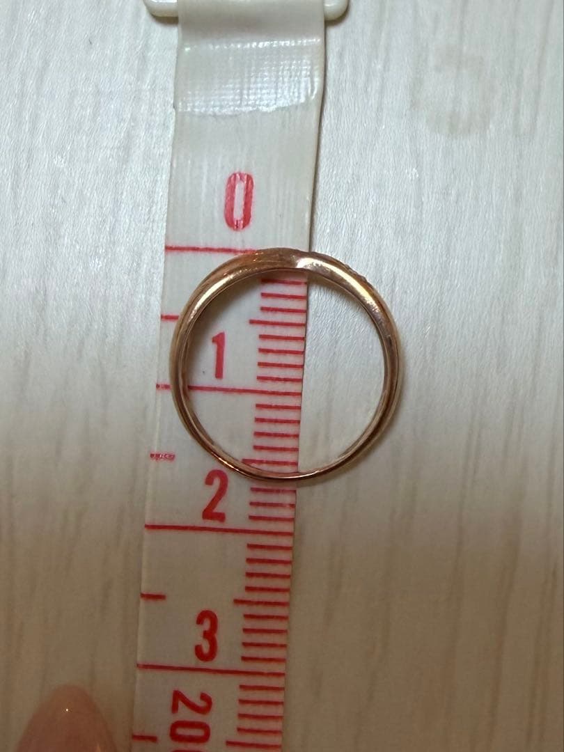 TSUTSUMI ローズゴールド ピンキーリング クロス