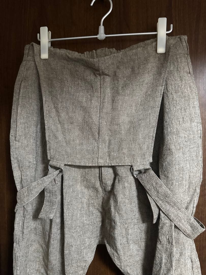 限定値下☆BACKLASH リネンサルエルサロペット ベージュM☆