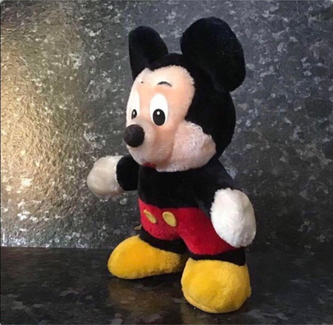 昭和　レトロ　ミッキーマウス　ミニーマウス　ぬいぐるみ