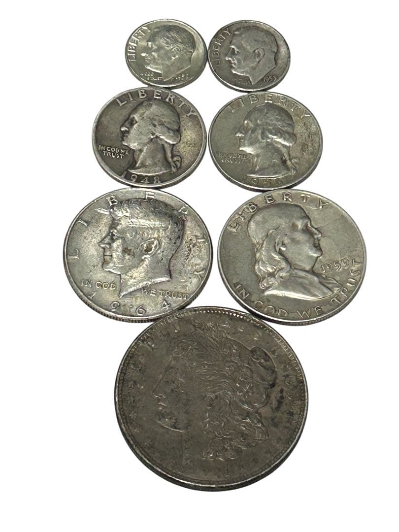 アメリカ合衆国 銀貨セット モルガンダラー フランクリハーフなど