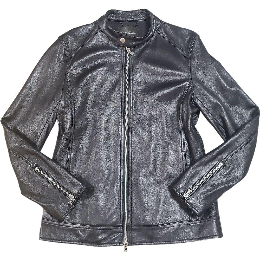 y2様 ナノユニバース シングルライダース レザージャケット 羊革 L