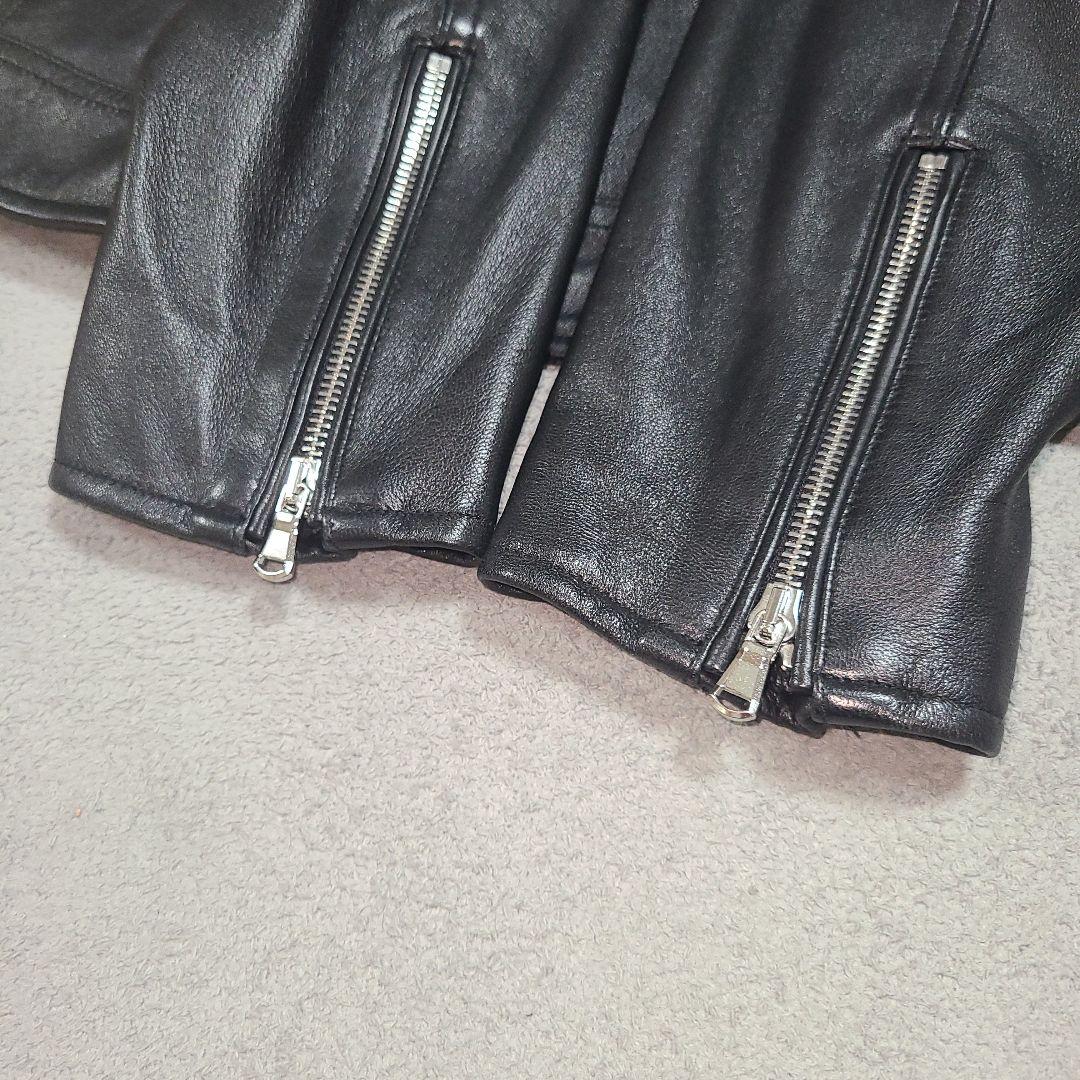 y2様 ナノユニバース シングルライダース レザージャケット 羊革 L