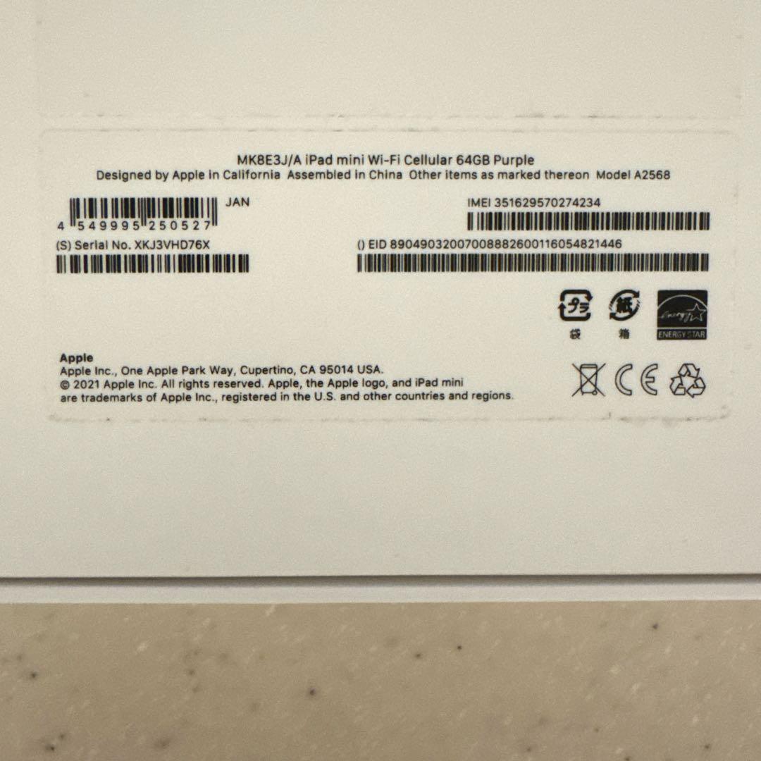 【TED】 iPad mini 6 64GB Cellular