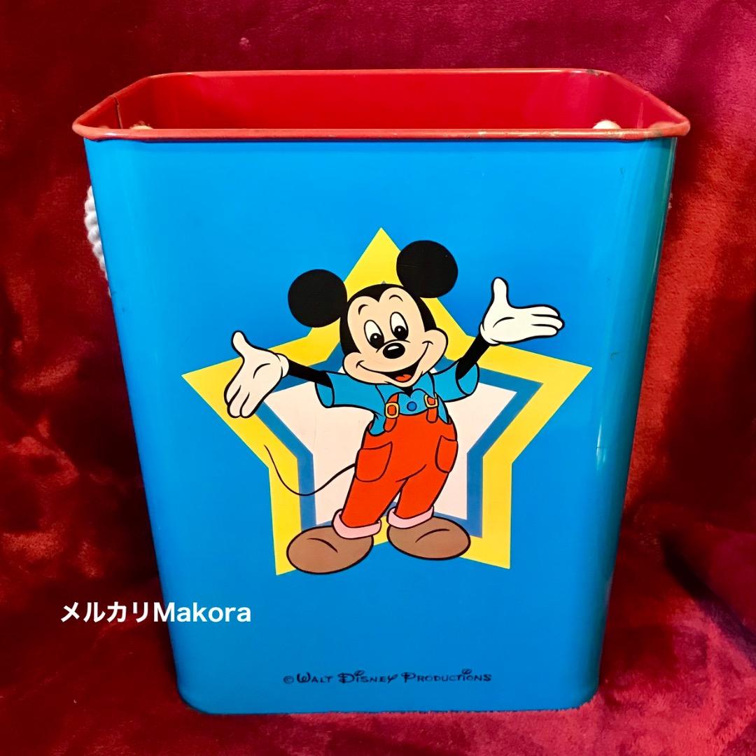 【2個】ディズニー　ミッキー&ドナルド　ロープバケット　レア年代物