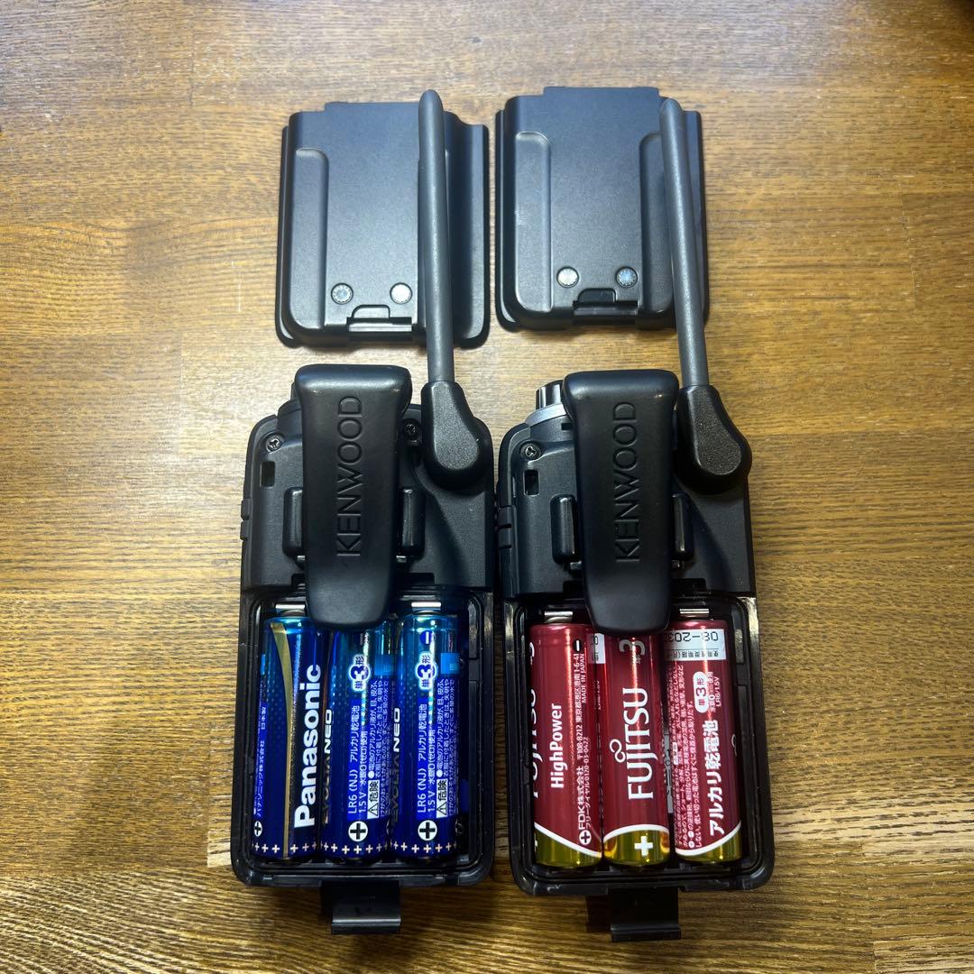 KENWOOD UBZ-LS20 トランシーバー 2台セット 黒 シルバー