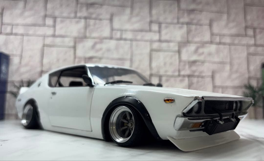 1/18ミニカー　京商 ケンメリGTR ロングノーズ　ワタナベ深リムカスタム