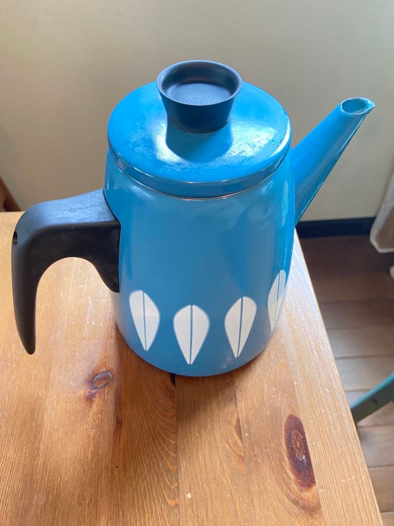 キャサリンホルム　ケトル　青　北欧　ヴィンテージ　アンティーク