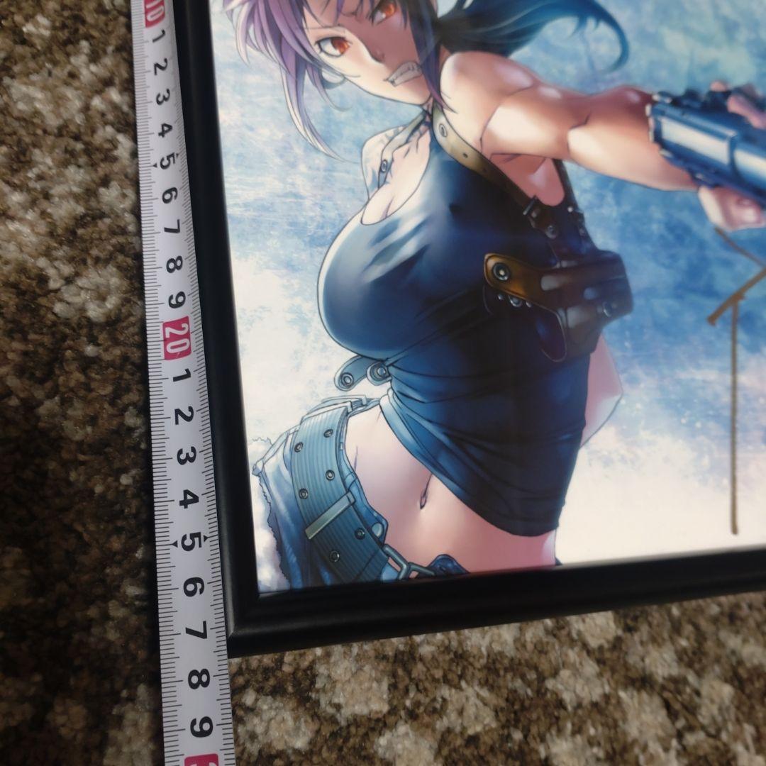 ブラックラグーン　レヴィ　複製原画　直筆サイン入り