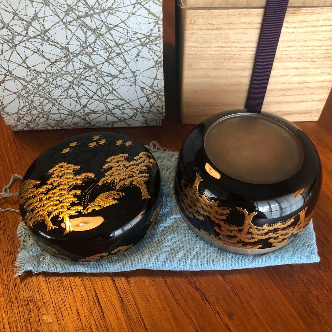 茶道具　平棗　一斉　金蒔絵