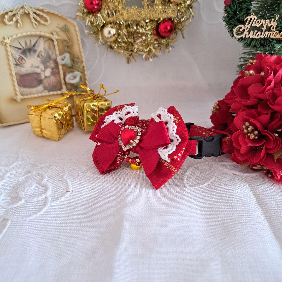クリスマスシリーズ(イルミネーションツリー)わんちゃん猫ちゃん用首輪