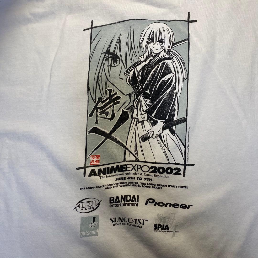 anime expo 2002 \"るろうに剣心\" t shirt L 00S