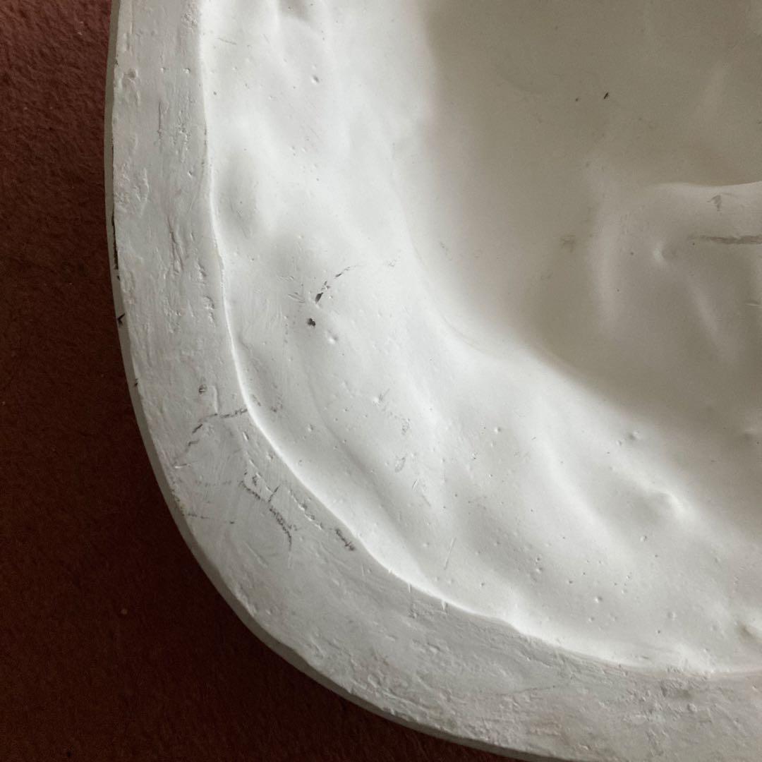 ライオン　壁掛け　石膏オブジェ　傷汚れあります