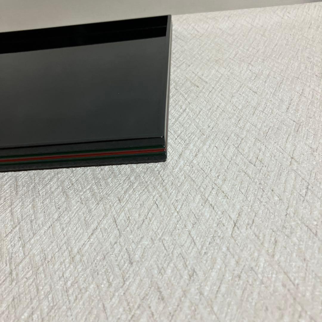 輪島塗り　線筋角卓上膳　5客