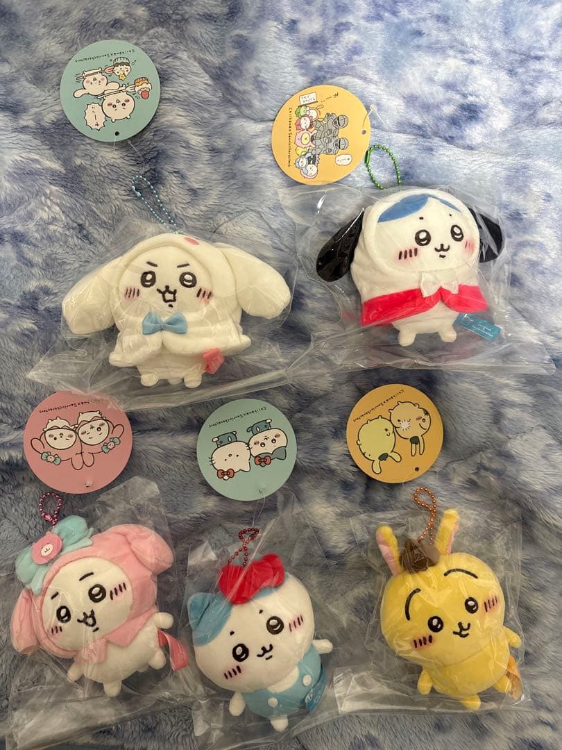 ちいかわ×サンリオキャラクターズ ぷちミニマスコット 5点セット