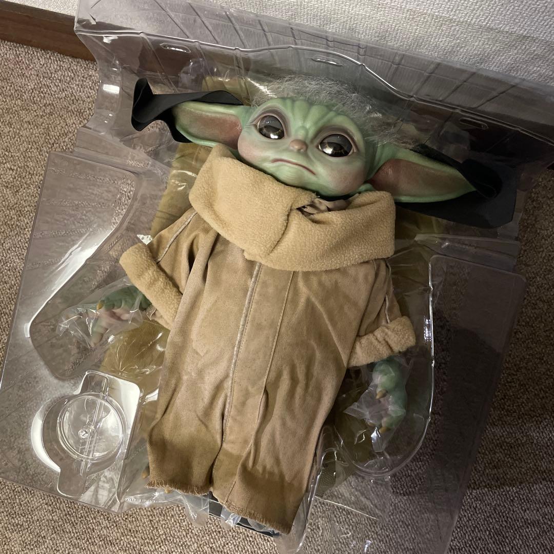 【美品】グローグー　キャリーバッグ付　ライフサイズ　マンダロリアン　ホットトイズ