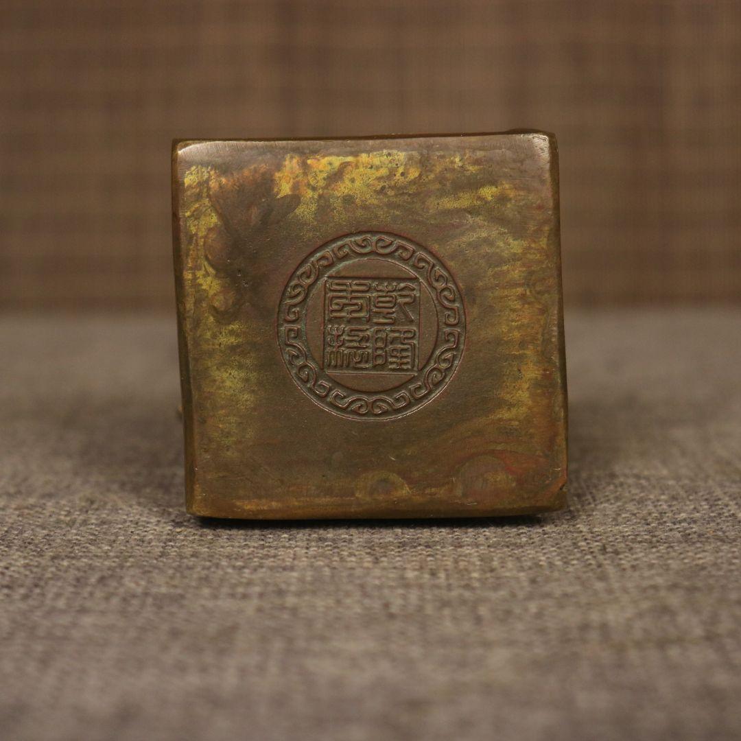 銅製 釈迦如来仏仏像 事務デスクトップ机 茶室 茶寵 置物 装飾品 工芸品