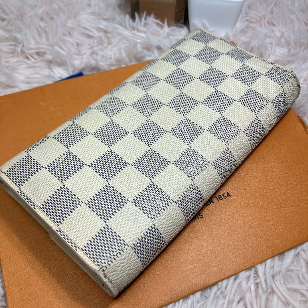 ！美品！ ルイヴィトン ダミエアズール ポルトフォイユ サラ レディース 長財布
