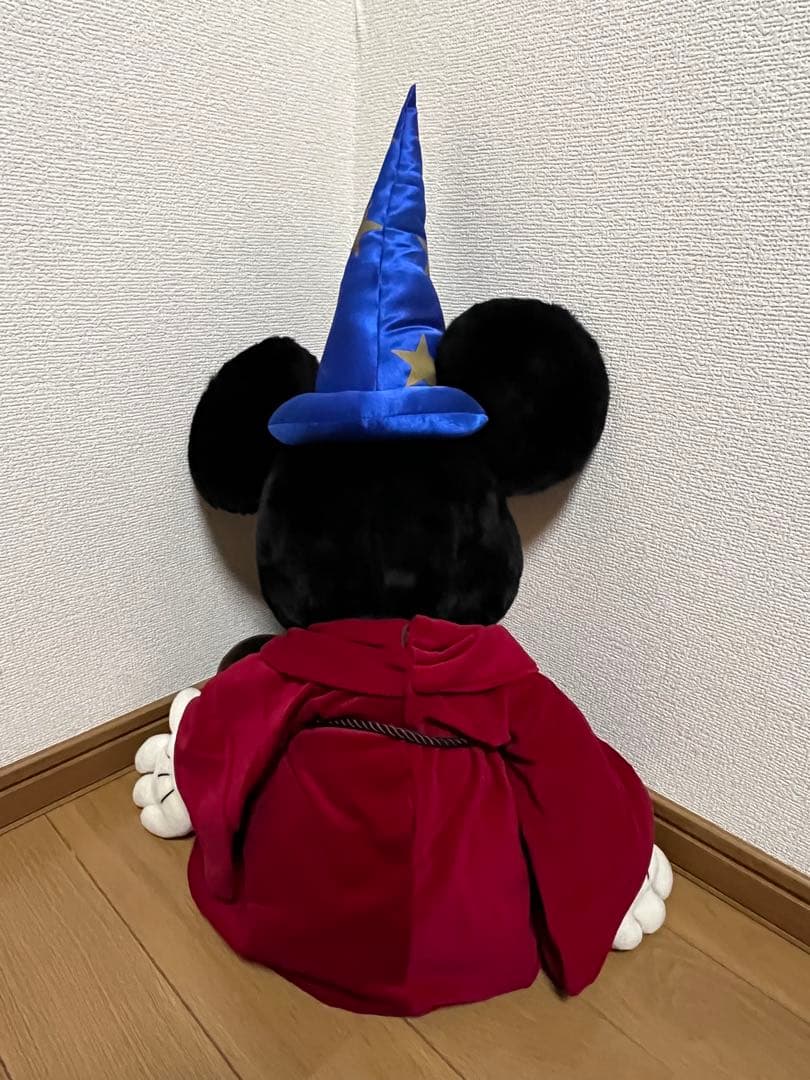 ミッキーマウス ぬいぐるみ 魔法使いの弟子　ファンタジア　大きめ　特大　タグ付き