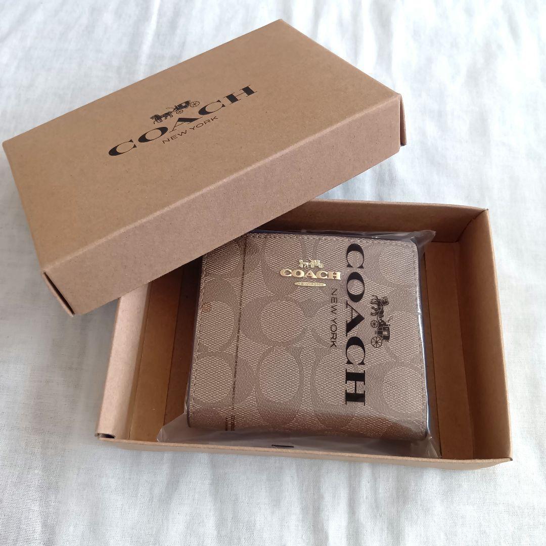 【訳あり大特価✨️】 COACH コーチ 二つ折り財布 C3309 シグネチャー