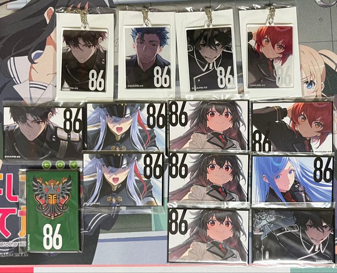 ８６ ―エイティシックス―　オンラインくじ2022 秋　アクキー　缶バッジ　色紙