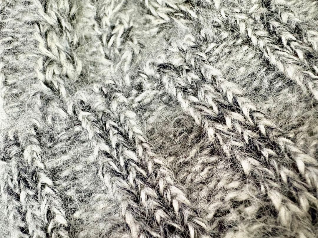 ❤️ 美品　CA4LA カシラ　ケーブル編み ビーニー ポンポン　モヘヤ＆シルク混