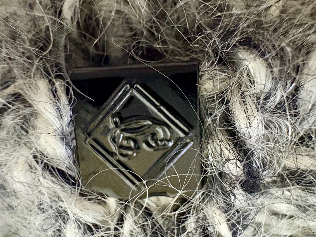 ❤️ 美品　CA4LA カシラ　ケーブル編み ビーニー ポンポン　モヘヤ＆シルク混